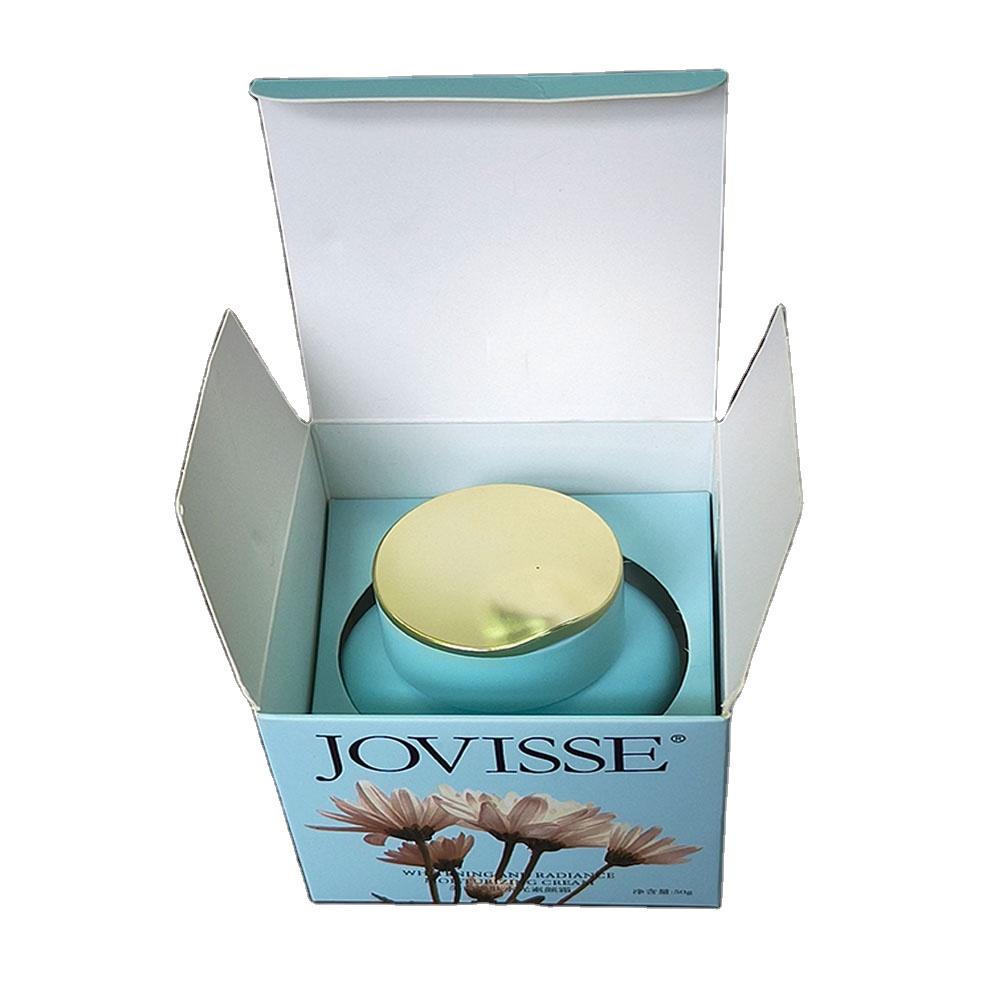 Customized Cosmetic Skincare Packaging Box , Recycled Face Cream Packaging Box