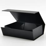 Custom Paper Folder Box Packaging Luxury Black Foldable Paper Gift Box With