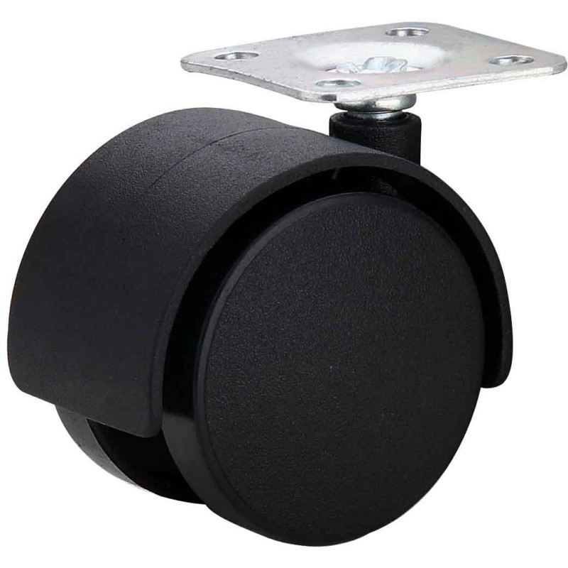 40mm nylon dual wheel furniture casters