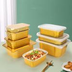 Restaurant BBQ Air Fryer Tin Foil trays Rectangle Takeaway Aluminium Foil Pan
