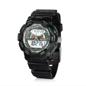 China Plastic Digital Watch with Stainless Steel Case Back, 5ATM Water Resistance and TPU Strap,LCD Digital Watches factory