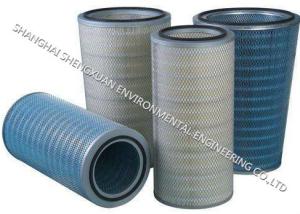 China Cylindrical And Conical Pleated Filter Cartridge , Gas Filter Cartridge For Power Plants factory