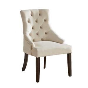 China Hotel Upholstered H89cm High Back Fabric Dining Chairs factory