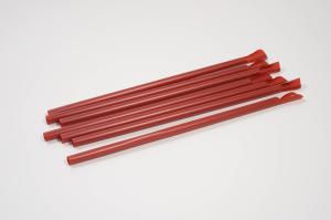 China PLA Spoon Bio Plastic Straws , 6mmx210mm Compostable Plastic Straws factory