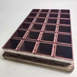 China Non Stick 24 Case Aluminum Multi Loaf Bread Pan Mould factory