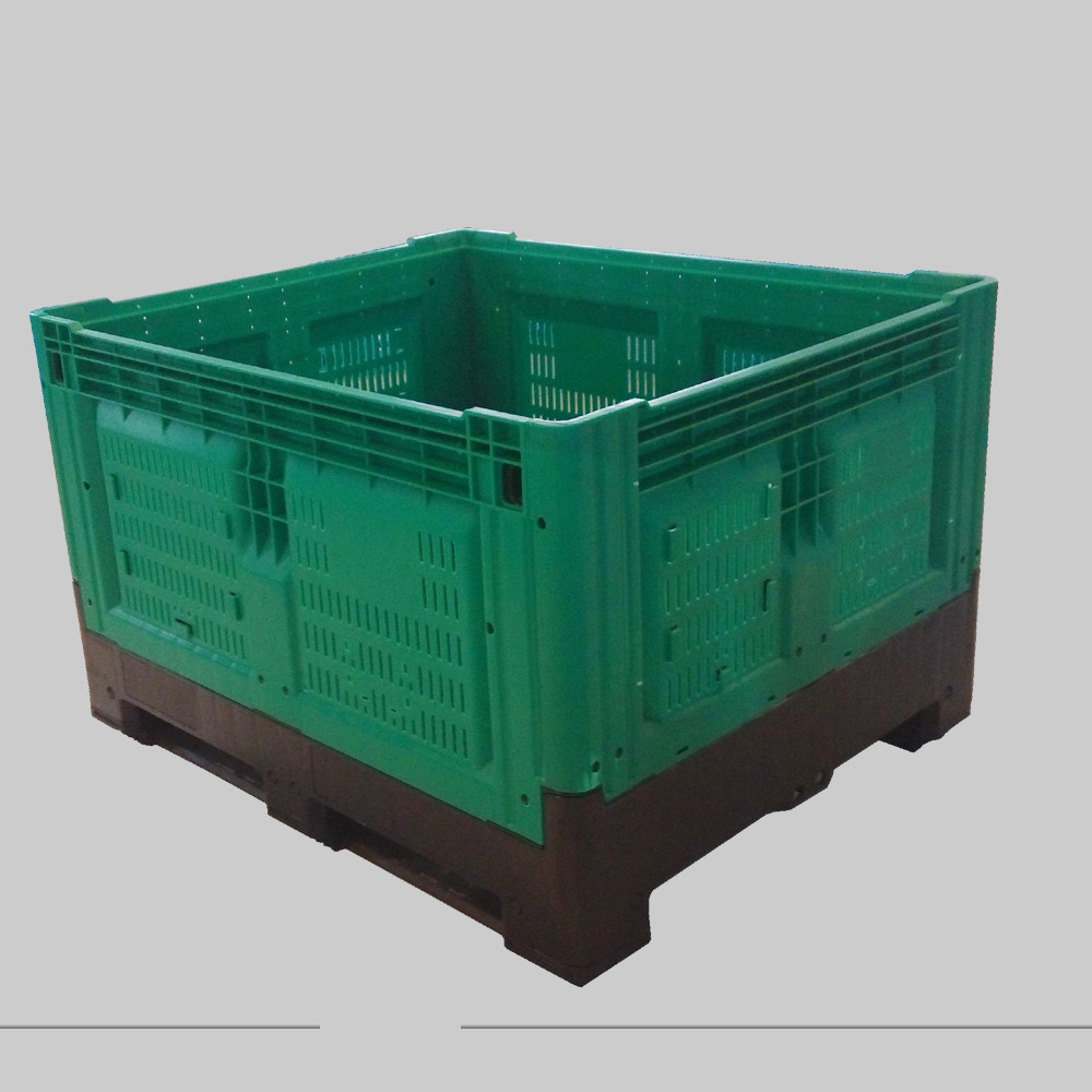 Medium Duty food containers 1200x1000 box pallet collapsible Plastic Pallet Box