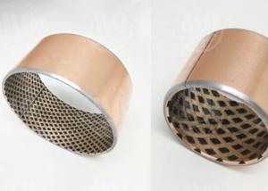 China Oilless Embed Graphites Oil Free Bronze Sleeve Bushings High Heat Dissipation factory