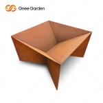 New Design Rusty Corten Steel Metal Camping Barbecue Fire Pit