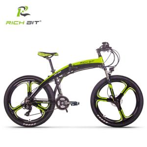 China Small Lightweight Fold Up Electric Bike Lunar Shape 36v 250w 9.6ah RICH BIT Top-880 factory