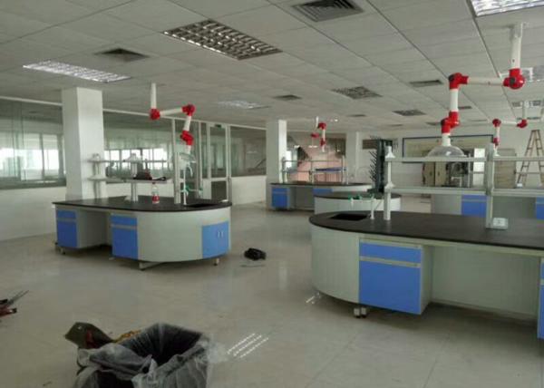 Steel / Wood Frame School Lab Furniture Workbench Equipment With Silent Sliding