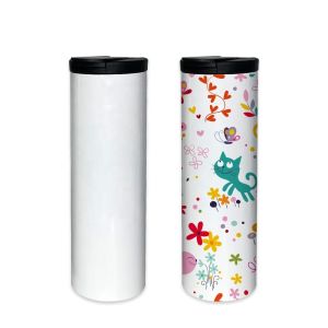 China 17oz Sublimation Water Bottle Blanks Custom Logo 500ml Double Wall Stainless Steel Coffee Straight Drink Bottles on sale