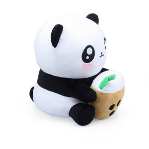 PP Cotton Stuffed Milk Tea Cup Panda Plush Toy