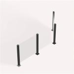Balcony Aluminum Glass Railing Handrails Staircases For Decks Atriums