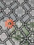 Water Soluble Embroidery Colored Floral Chemical Lace Fabric