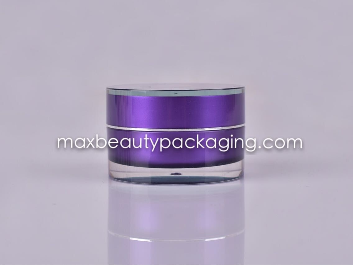 HOT SALE top quality PMMA cream jar 15g 30g 50g plastic cream jar acrylic plastic cream jar cosmetic packaging