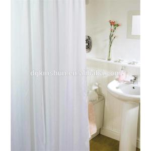 China 12 Grommets Holes Heavy Duty White Mildew Resistant Bathroom Shower Curtain Liner factory