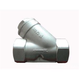 China CF3M/201 Stock Thread End stainless Steel Y Strainer 200WOG NPT BSPT BSPP DIN2999/y type strainer factory