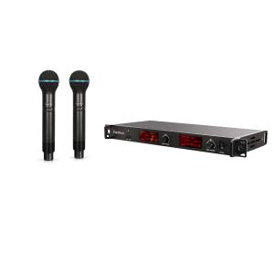 China 50/60Hz UHF Wireless Handheld Microphone Phase Lock Loop Frequency Control factory