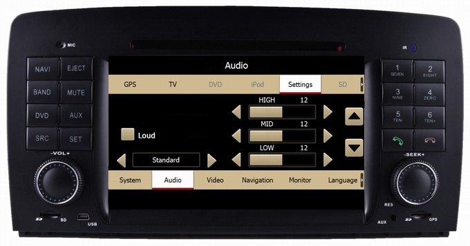 Auto Radio Car Navigation System for Mercedes Benz R W251 with iPod RDS CD player OCB-8824