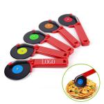 Creative disc stype pizza knife stainless steel pizza knife 9*22cm logo