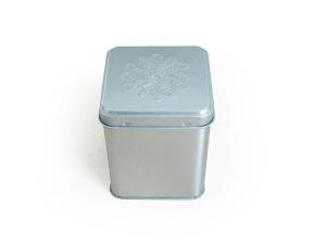 China 90gram Square Tin Box For Oolong Tea Metal Container Storage factory