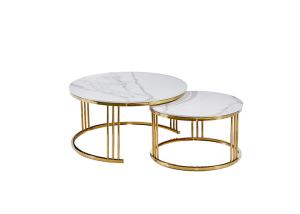 China Fashion Living Room Coffee Circle Marble Dining Table factory
