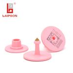 Nfc Round Pink Sheep Goat Rfid UHF Ear Tag 5g 32mm*24mm ISO18000-6C