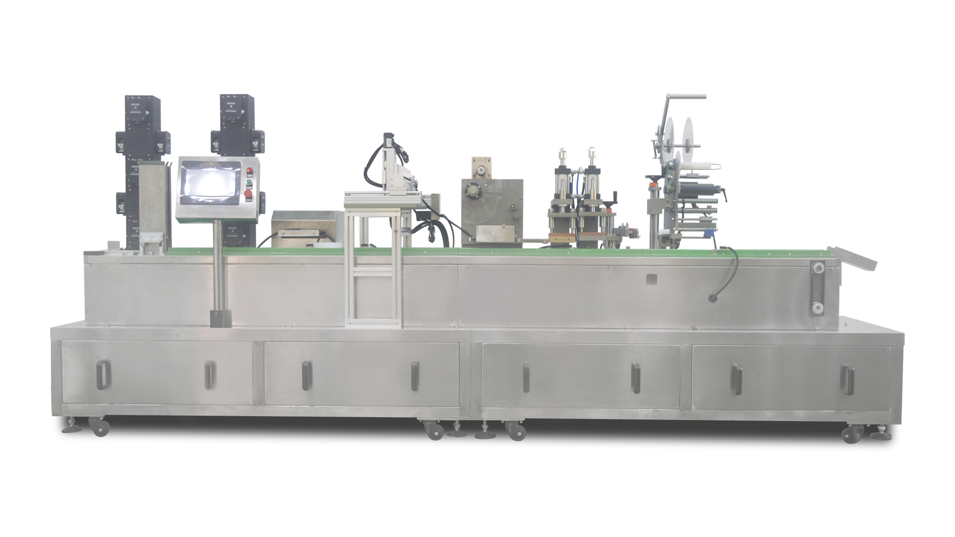 Full Automatic 96 Deep Well Plates Filling Sealing Machine for Biological Reagents