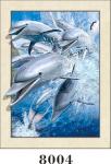 Stunning Sea World Animals Painting 5D Pictures / Lenticular Photo Printing