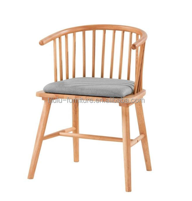 Modern Design Stacking Winsor Dining Chair Solid Wood Furniture for Nordic Custom Restaurant