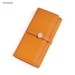 Minibook Genuine Leather Ladies Long Wallet with Custom Logo Zipper and Card