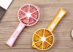 Lemon mini fan,branded customised hand held battery fan with battery