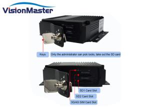 China Vehicles Black 4 Channel Car DVR Recorder With Camera Lower Power Consumption factory
