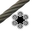 Bending Galvanized Aircraft Cable 1x7 1x19 7x7 7x19 Steel Wire Rope for Hoist