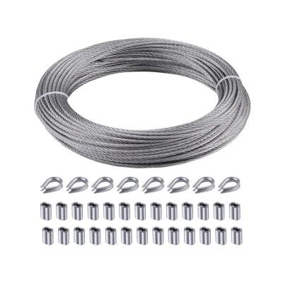 Cutting DIY Outdoor Suspension 1.5mm 7x7 Strand Core Cable Stainless Steel Wire
