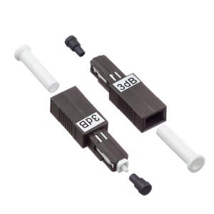 China MU/UPC Fixed Connectors Ftth Fiber Optic Attenuator Single Mode 1dB 25dB factory