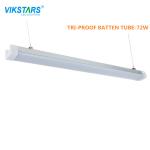 36w 72w LED Tri Proof Lamp 180 Degree Beam Angle 3 years Warranty