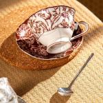Ceramic Mugs Coffee Cups Hand Pinched Irregular Flower Milk Tea Cup Oatmeal