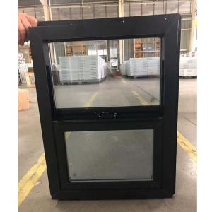 China Sliding Sash Vinyl UPVC Single Hung Window Vertical USA Style factory