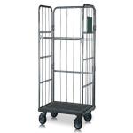 Mild Steel Roll Cage Trolley Warehouse Logistic Storage With Wheels