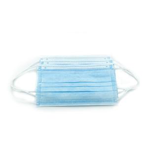 China Blue Ear Strap Anti Dust 3 Layer Face Mask Disposable Comfortable Fit factory