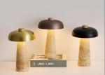 Yellow travertine wooden table lamp bedroom for home decorator interior stone