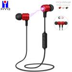 Neckband Wireless Stereo Earphone With Magnetic Bluetooth Headset Sports In -