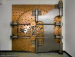 UL Certified 2500mm Width Fireproof Security Door , Round Vault Door