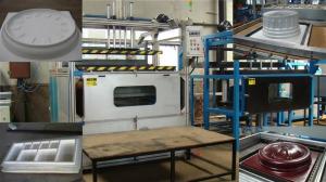 China Polyethylene Benchtop Roto Molder Machine Capacity 500-1000 Liters factory