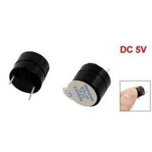 China Black 5V Electromagnetic Continous Beep Mini Active Piezo Buzzers factory