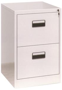 China Office Steel Cabinet Two Drawer File Cabinet With PVC Recessed Handle factory