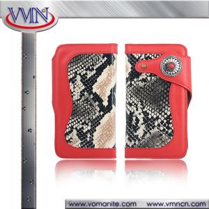 China Unique fashion accessory Genuine Real Anaconda Python Snake Skin Leather Phone Cover Case for iphone 7 factory
