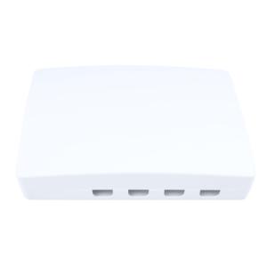 China SC Connector 4 Cores Plastic Fiber Optic Faceplate Socket Panel for FTTH Networks 5 factory