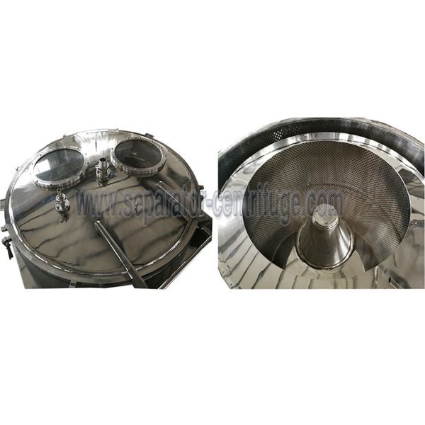 China Silver CBD Oil Extraction Basket Centrifuge Machine With 12 Months Warranty factory